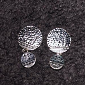 Jewelry: Geometric/Hammered Stud Earrings